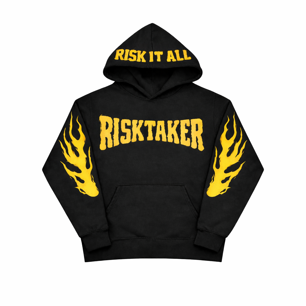 “RISK IT ALL” YELLOW HOODIE